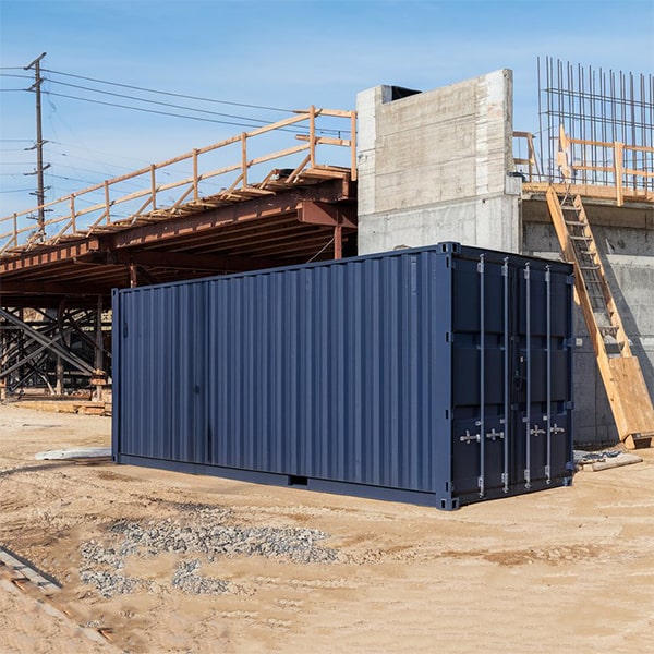 our construction site storage containers come equipped with secure locking mechanisms and additional security options
